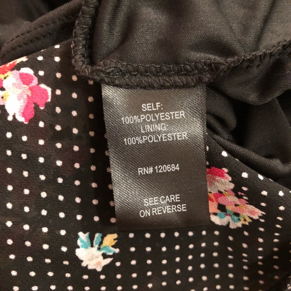 Torrid plus size hi low polka dot floral skirt NEW 24 plus size - Picture 6 of 11